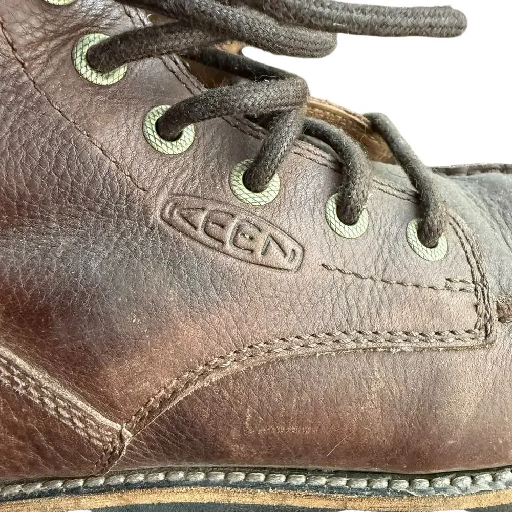 Keen Men's The 59 Moc Brown Leather Hiking Work Heritage Rugged‎ Boots - Size 40